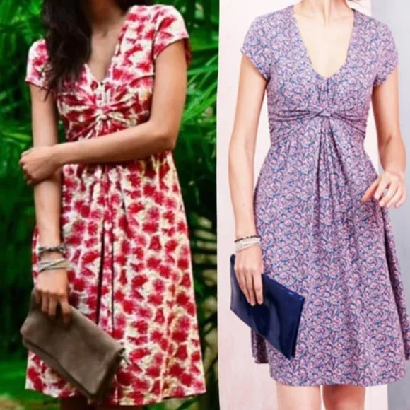 Garnet Hill Twist Front Dress - Picture 6 of 14